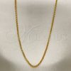 Oro Laminado Basic Necklace, Gold Filled Style Paperclip Design, Polished, Golden Finish, 04.32.0024.20 (0.60 Gauge, 01 MM Thickness, 20 Inches Length)