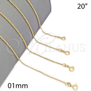 Gold Filled Necklace — Basic Necklace Paperclip Design Polished 04.32. 0.60 Gauge — main product view — SKU 140430 | Oro Laminado collar — básico Necklace Paperclip diseño pulido 04.32. 0.60 Gauge — SKU 140430