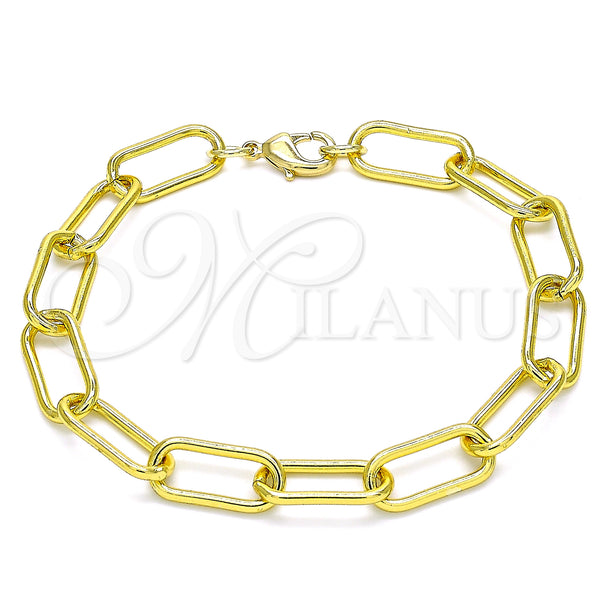 Gold Filled Bracelet — Basic Bracelet Paperclip Design Polished 03. 08 MM — main product view — SKU 140439 | Oro Laminado brazalete — básico Bracelet Paperclip diseño pulido 03. 08 MM — SKU 140439