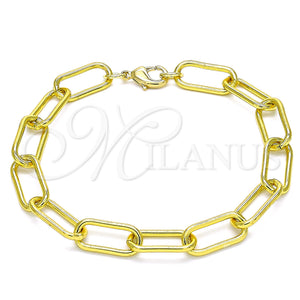Gold Filled Bracelet — Basic Bracelet Paperclip Design Polished 03. 08 MM — main product view — SKU 140439 | Oro Laminado brazalete — básico Bracelet Paperclip diseño pulido 03. 08 MM — SKU 140439