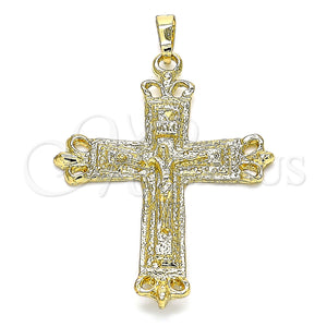 Gold Filled Pendant — Religious Pendant Crucifix Design Polished 05. — main product view — SKU 140507 | Oro Laminado dije — Religious Pendant Crucifix diseño pulido 05. — SKU 140507