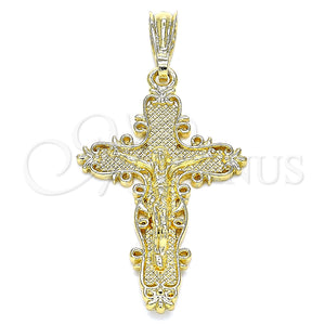 Gold Filled Pendant — Religious Pendant Crucifix Design Polished 05. — main product view — SKU 140570 | Oro Laminado dije — Religious Pendant Crucifix diseño pulido 05. — SKU 140570