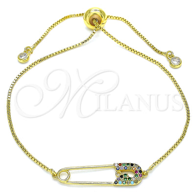 Gold-Filled Paperclip Bracelet 03.313.0036.1.11 — main product image — SKU 140643 | Pulsera de Oro Laminado 03.313.0036.1.11 — imagen principal del producto — SKU 140643