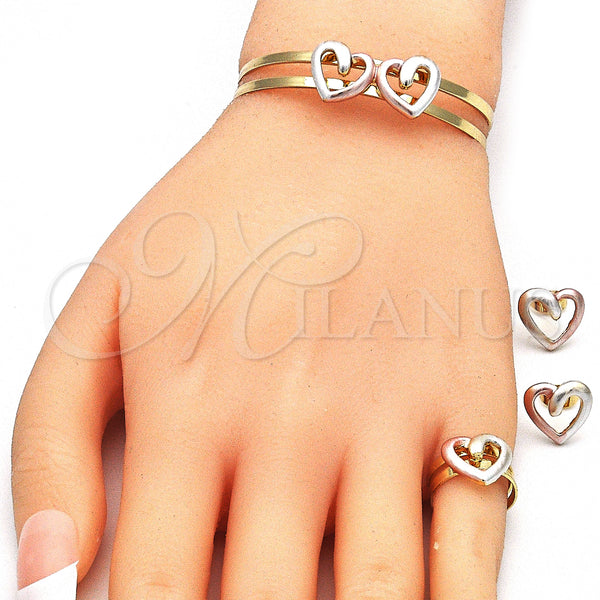 Gold Filled Ring — Earring and Pendant Children Set Heart Design Polished — alternate product view — SKU 140648 | Oro Laminado anillo — Earring and Pendant Children Set corazón diseño pulido — SKU 140648