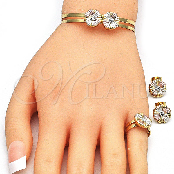 Gold Filled Ring — Earring and Pendant Children Set Flower Design with — alternate product view — SKU 140662 | Oro Laminado anillo — Earring and Pendant Children Set flor diseño with — SKU 140662