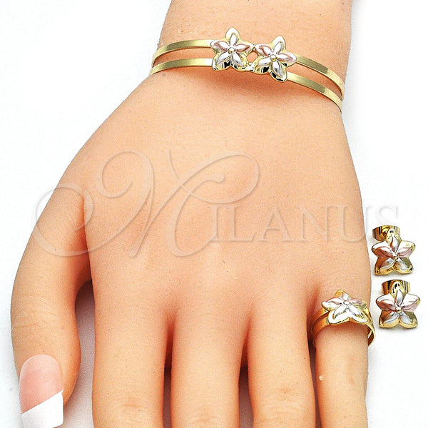 Gold Filled Ring — Earring and Pendant Children Set Flower Design Polished — alternate product view — SKU 140663 | Oro Laminado anillo — Earring and Pendant Children Set flor diseño pulido — SKU 140663