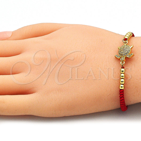Gold Filled Bracelet — Adjustable Bolo Bracelet Turtle and Ball Design with — alternate product view — SKU 140668 | Oro Laminado brazalete — Adjustable Bolo Bracelet Turtle and Ball diseño with — SKU 140668