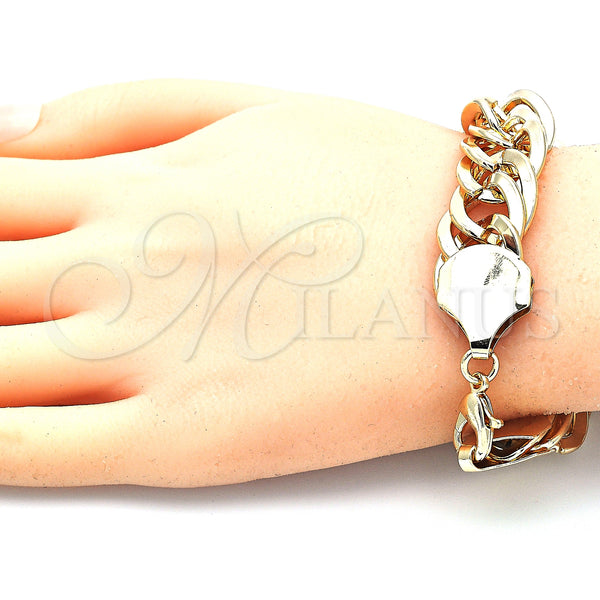 Gold Filled Bracelet — Basic Bracelet Polished 03. 15 MM Thickness 8 — alternate product view — SKU 140778 | Oro Laminado brazalete — básico Bracelet pulido 03. 15 MM Thickness 8 — SKU 140778