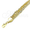 Oro Laminado Basic Bracelet, Gold Filled Style Polished, Golden Finish, 03.331.0124.09 (10 MM Thickness, 9 Inches Length)