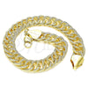 Oro Laminado Basic Bracelet, Gold Filled Style Polished, Golden Finish, 03.331.0124.09 (10 MM Thickness, 9 Inches Length)