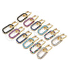 Oro Laminado Huggie Hoop, Gold Filled Style Paperclip Design, with Sapphire Blue Cubic Zirconia, Polished, Golden Finish, 02.210.0471.2.12