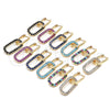Oro Laminado Huggie Hoop, Gold Filled Style Paperclip Design, with Black Cubic Zirconia, Polished, Golden Finish, 02.210.0471.4.12