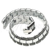 Stainless Steel Solid Bracelet, Greek Key Design, Polished, Two Tone, 03.114.0307.1.08