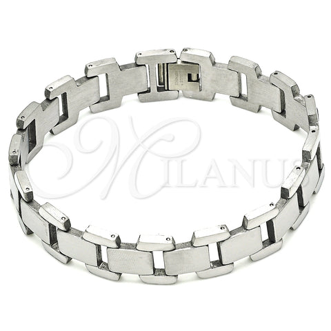 Stainless Steel Solid Bracelet, Polished, Steel Finish, 03.114.0300.2.09