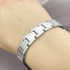 Stainless Steel Solid Bracelet, Polished, Steel Finish, 03.114.0256.3.09