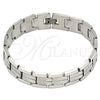 Stainless Steel Solid Bracelet, Polished, Steel Finish, 03.114.0256.3.09
