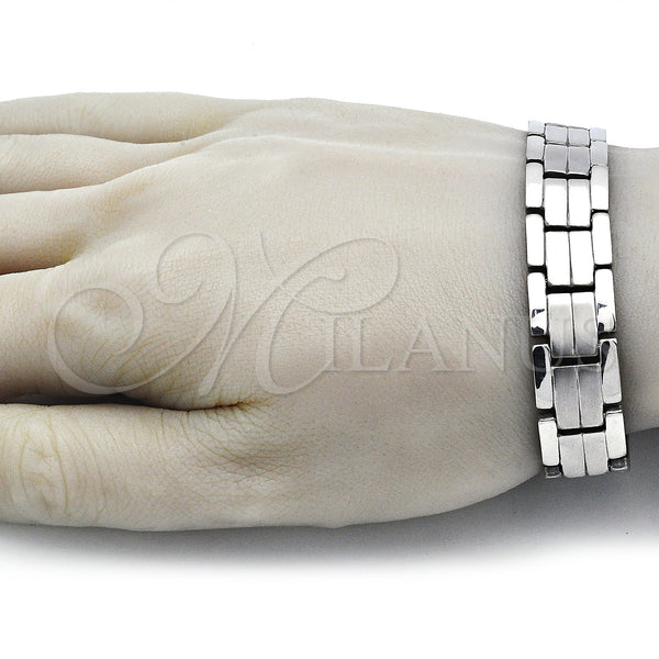 Stainless Steel Bracelet — Solid Bracelet Polished 03. 14 MM Thickness 9 — alternate product view — SKU 140860 | Acero Inoxidable brazalete — Solid Bracelet pulido 03. 14 MM Thickness 9 — SKU 140860