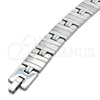 Stainless Steel Solid Bracelet, Polished, Steel Finish, 03.114.0257.2.09