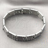 Stainless Steel Solid Bracelet, Polished, Steel Finish, 03.114.0257.2.09