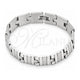Stainless Steel Solid Bracelet, Polished, Steel Finish, 03.114.0257.2.09 (13 MM Thickness, 9 Inches Length)
