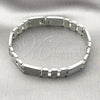 Stainless Steel Solid Bracelet, Polished, Steel Finish, 03.114.0311.2.09