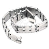 Stainless Steel Solid Bracelet, Polished, Steel Finish, 03.114.0311.2.09 (12 MM Thickness, 9 Inches Length)