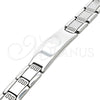 Stainless Steel Solid Bracelet, Polished, Steel Finish, 03.114.0342.3.08