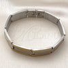 Stainless Steel Solid Bracelet, Polished, Two Tone, 03.114.0371.09