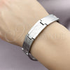 Stainless Steel Solid Bracelet, Polished, Steel Finish, 03.114.0371.1.09