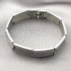 Stainless Steel Solid Bracelet, Polished, Steel Finish, 03.114.0371.1.09