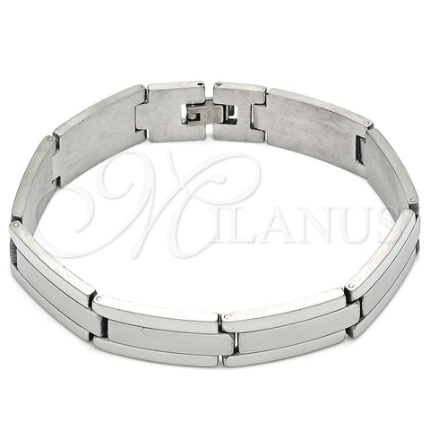 Stainless Steel Solid Bracelet, Polished, Steel Finish, 03.114.0371.1.09