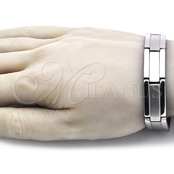 Stainless Steel Bracelet — Solid Bracelet Polished 03. 14 MM Thickness 9 — alternate product view — SKU 140896 | Acero Inoxidable brazalete — Solid Bracelet pulido 03. 14 MM Thickness 9 — SKU 140896
