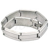 Stainless Steel Solid Bracelet, Polished, Steel Finish, 03.114.0371.1.09 (14 MM Thickness, 9 Inches Length)