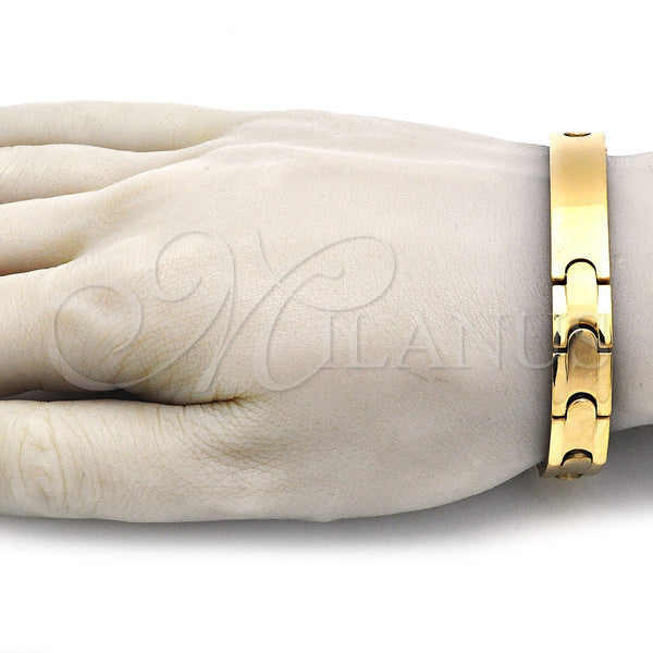 Stainless Steel Bracelet — Solid Bracelet Polished 03. 10 MM Thickness 9 — alternate product view — SKU 140901 | Acero Inoxidable brazalete — Solid Bracelet pulido 03. 10 MM Thickness 9 — SKU 140901