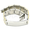 Stainless Steel Solid Bracelet, Polished, Two Tone, 03.114.0376.08