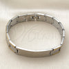Stainless Steel Solid Bracelet, Polished, Two Tone, 03.114.0376.08