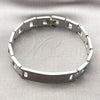 Stainless Steel Solid Bracelet, Polished, Steel Finish, 03.114.0381.2.08