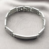 Stainless Steel Solid Bracelet, Polished, Steel Finish, 03.114.0382.09