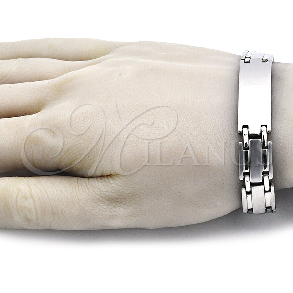 Stainless Steel Bracelet — Solid Bracelet Polished 03. 13 MM Thickness 9 — alternate product view — SKU 140925 | Acero Inoxidable brazalete — Solid Bracelet pulido 03. 13 MM Thickness 9 — SKU 140925