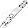 Stainless Steel Solid Bracelet, Polished, Steel Finish, 03.114.0382.09 (13 MM Thickness, 9 Inches Length)