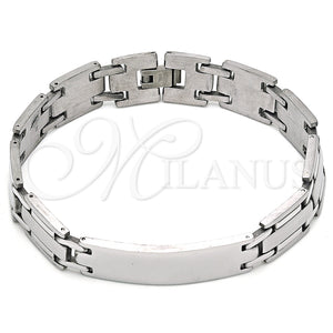 Stainless Steel Bracelet — Solid Bracelet Polished 03. 13 MM Thickness 9 — main product view — SKU 140925 | Acero Inoxidable brazalete — Solid Bracelet pulido 03. 13 MM Thickness 9 — SKU 140925