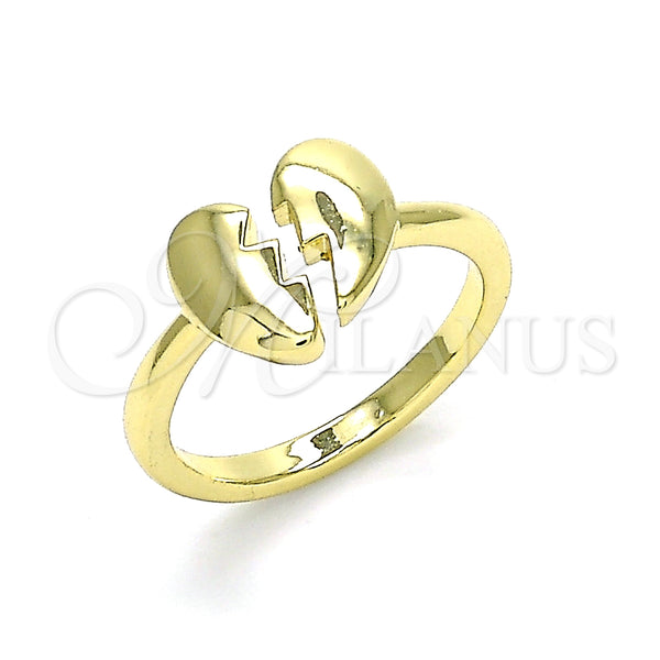 Gold Filled Ring — Elegant Ring Heart Design Polished 01. One size — main product view — SKU 140952 | Oro Laminado anillo — Elegant Ring corazón diseño pulido 01. One size — SKU 140952