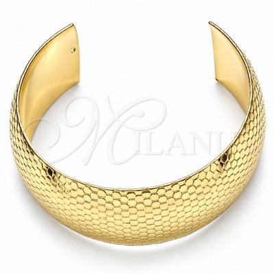 Oro Laminado Individual Bangle, Gold Filled Style Polished, Golden Finish, 07.101.0022 (25 MM Thickness, One size fits all)