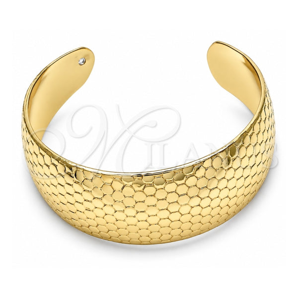 Oro Laminado Individual Bangle, Gold Filled Style Polished, Golden Finish, 07.101.0022.3 (18 MM Thickness, One size fits all)