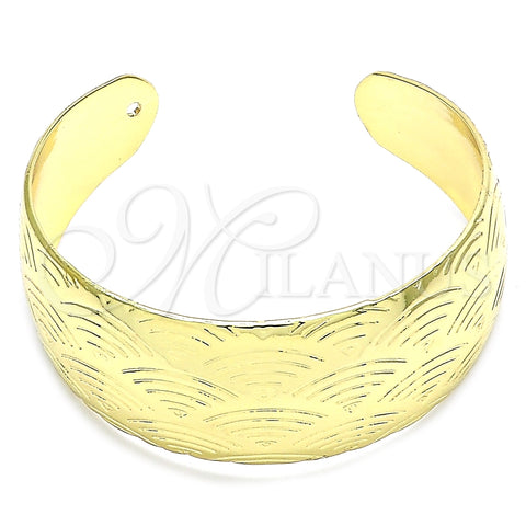 Oro Laminado Individual Bangle, Gold Filled Style Polished, Golden Finish, 07.101.0021.3 (18 MM Thickness, One size fits all)