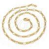 Oro Laminado Basic Necklace, Gold Filled Style Polished, Golden Finish, 04.318.0001.22 (04 MM Thickness, 22 Inches Length)