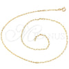 Oro Laminado Basic Necklace, Gold Filled Style Paperclip Design, Polished, Golden Finish, 04.09.0190.18 (03 MM Thickness, 18 Inches Length)