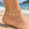 Oro Laminado Charm Anklet , Gold Filled Style Owl Design, Polished, Golden Finish, 03.63.2204.10 (03 MM Thickness, 10 Inches Length)