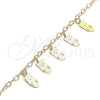 Oro Laminado Charm Anklet , Gold Filled Style Owl Design, Polished, Golden Finish, 03.63.2204.10 (03 MM Thickness, 10 Inches Length)