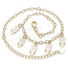 Oro Laminado Charm Anklet , Gold Filled Style Owl Design, Polished, Golden Finish, 03.63.2204.10 (03 MM Thickness, 10 Inches Length)